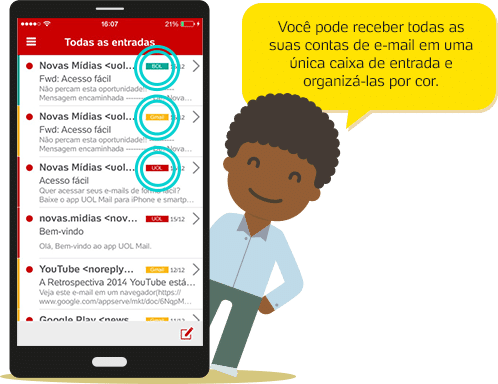 UOL e BOL lançam apps para ler todos os e-mails em um só lugar - 02/02/2015  - UOL TILT